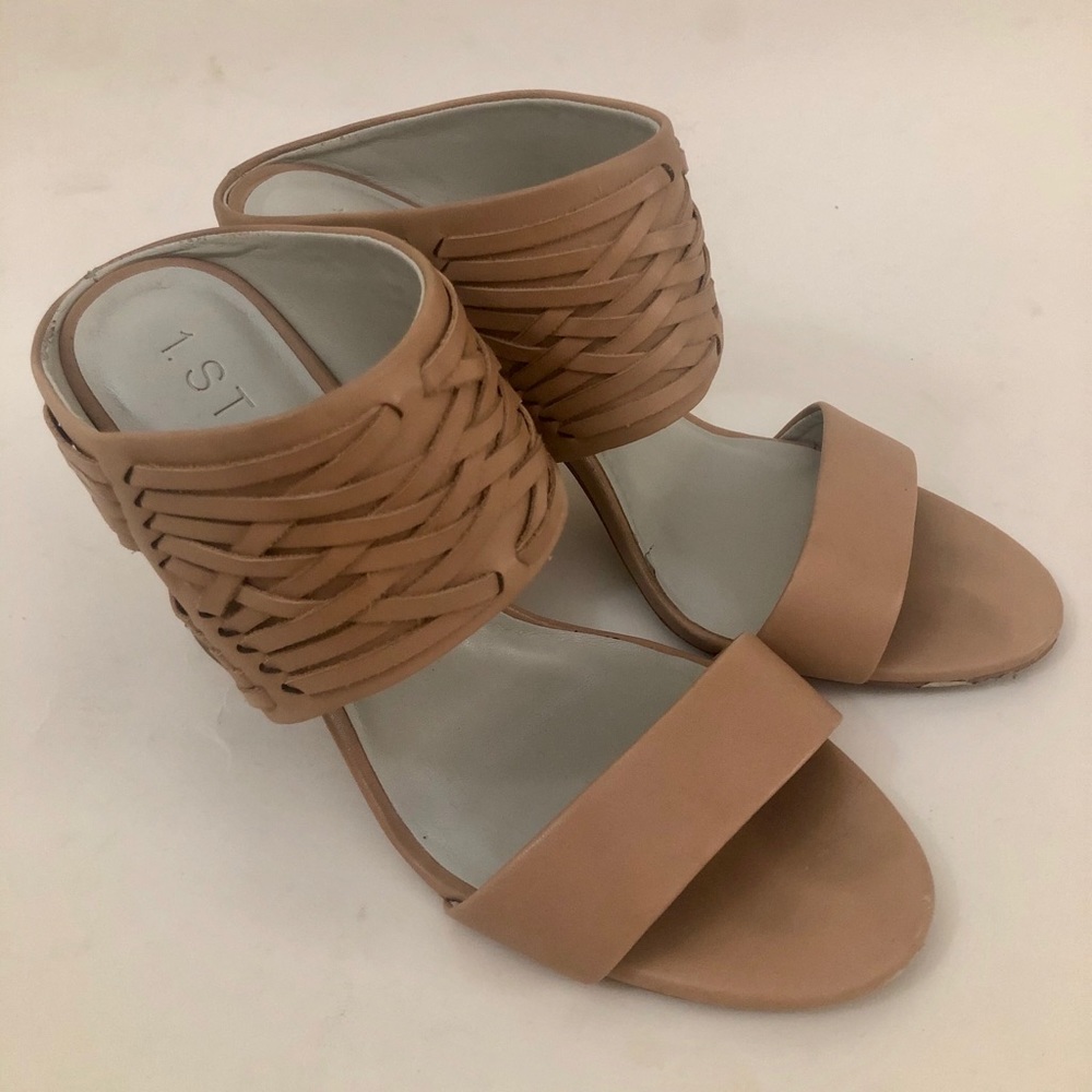 1.State Beige/Tan Double-Strap Slide Sandal (Size 9.5)